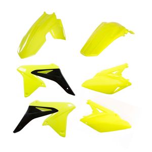 Kit plastiques Acerbis COULEUR JAUNE FLUO/NOIR
