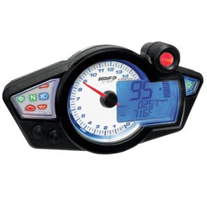 Compteur Digital Koso RX1N multifonctions universel fond blanc