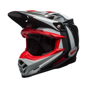 Casque cross Bell MOTO-9 FLEX VICE NOIR/BLANC/ROUGE 2018