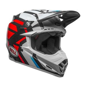Casque cross Bell MOTO-9 MIPS DISTRICT Blanc/Noir/Rouge 2018