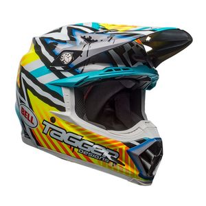 Casque cross Bell MOTO-9 MIPS TAGGER JAUNE/BLEU/BLANC 2018