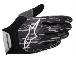Alpinestars RACER GLOVES GRAY BLACK WHITE 2012