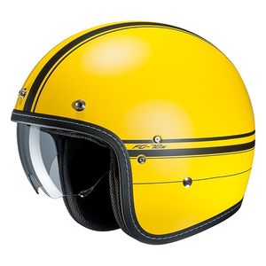 Casque Hjc Jet Jaune Vintageclassic Motoblouzcom
