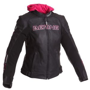 Blouson Bering LADY SWITCH NOIR/BLANC FUSHIA