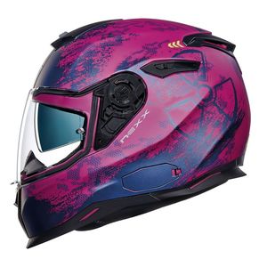 Casque Integral Violet Urbain Motoblouzcom