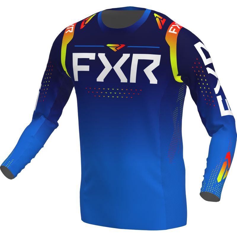 Maillot cross FXR PRO-STRETCH NAVY INFERNO ENFANT