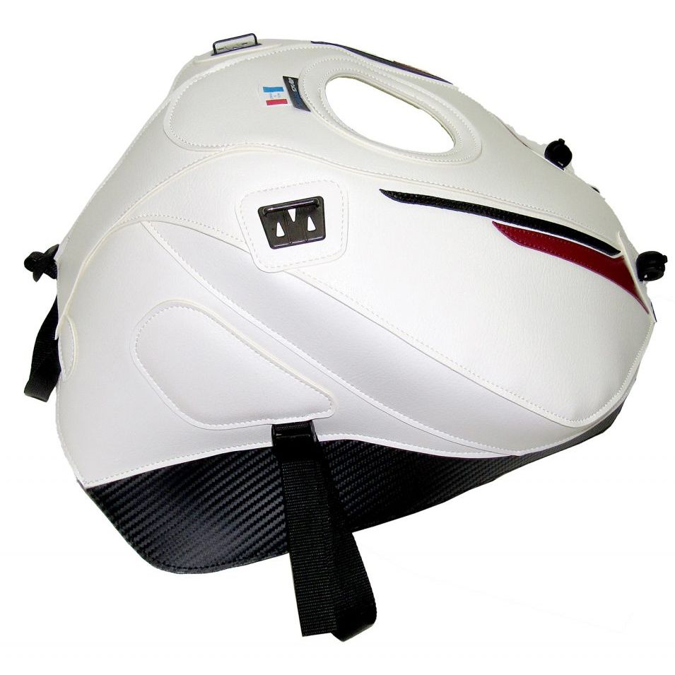 Tapis de réservoir Bagster BLANC/DÉCO NOIR/ROUGE