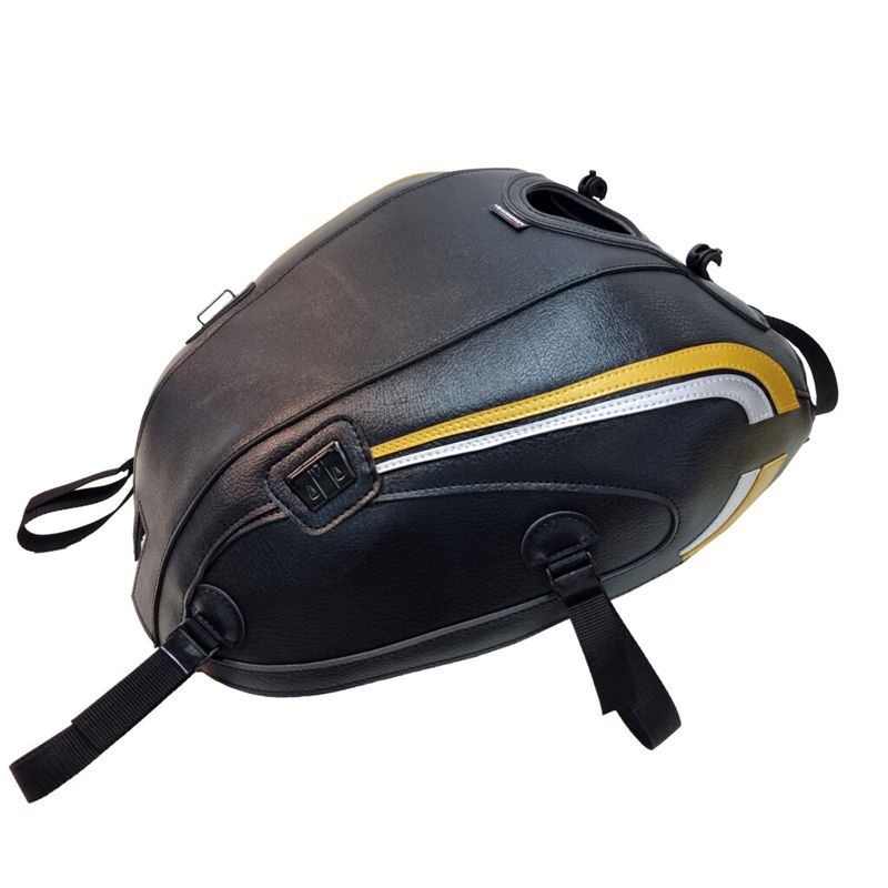 Tapis de réservoir Bagster Noir/Déco Jaune Or/Argent