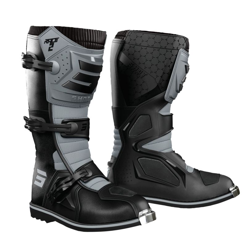 SHOT Bottes cross Shot RACE 2 2024 — noir et gris