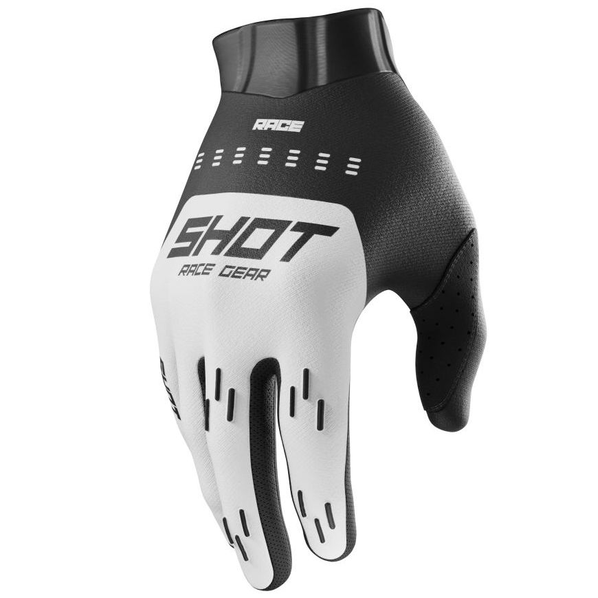 SHOT Gants cross Shot RACE EVO 2026 — blanc