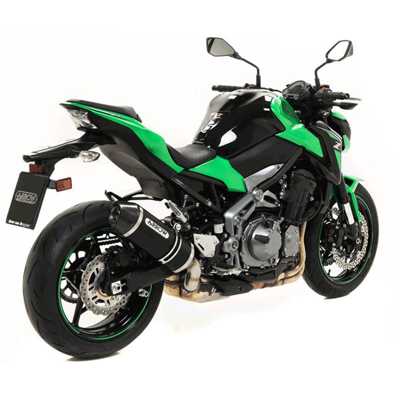 Silencieux Arrow Alu Dark Race-tech embout carbone