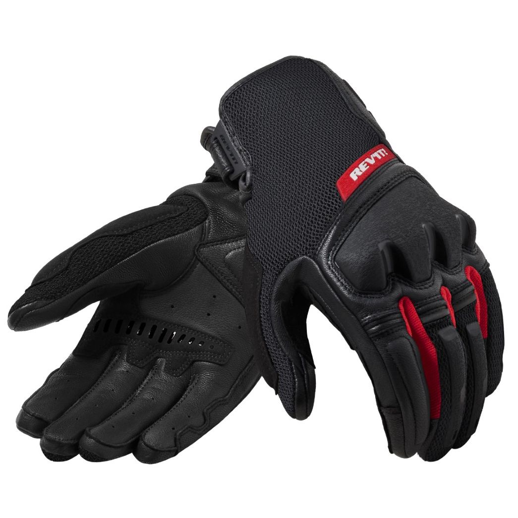 REVIT Gants Rev it DUTY — noir et rouge