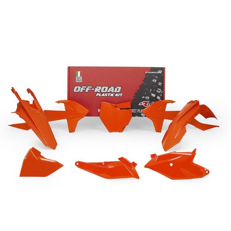 Kit plastiques R-tech 6 p orange fluo