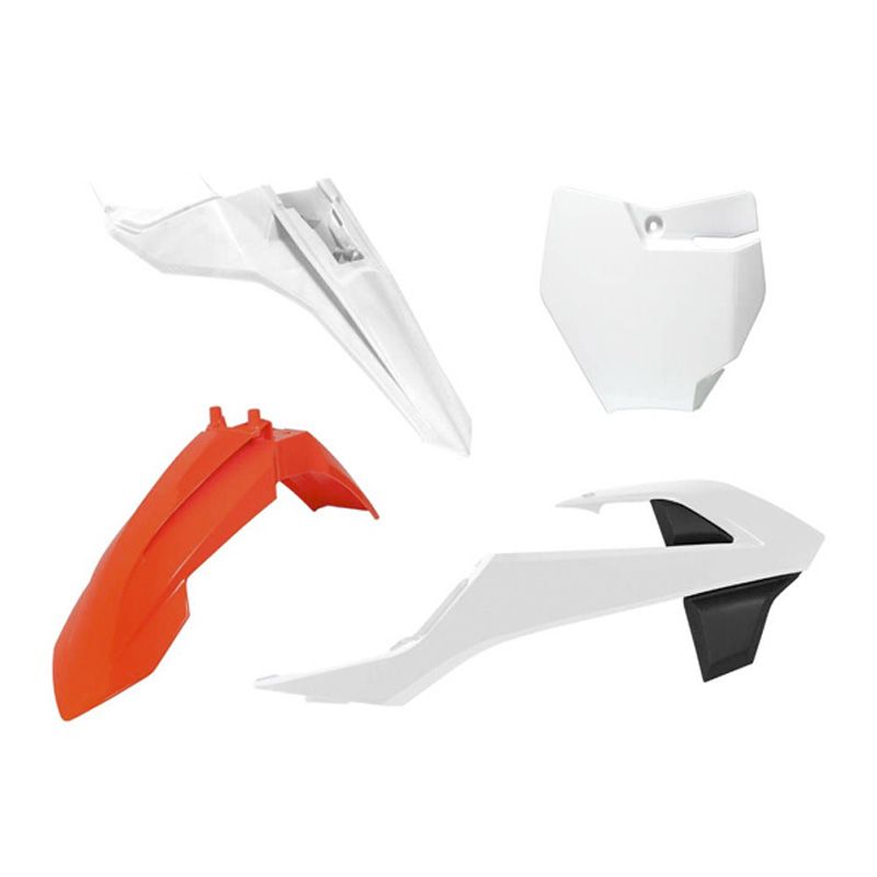 Image of Kit plastiques R-tech 4 p orange blanc noir