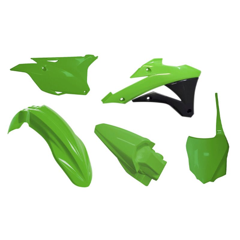 Image of Kit plastiques R-tech 5 p vert-noir