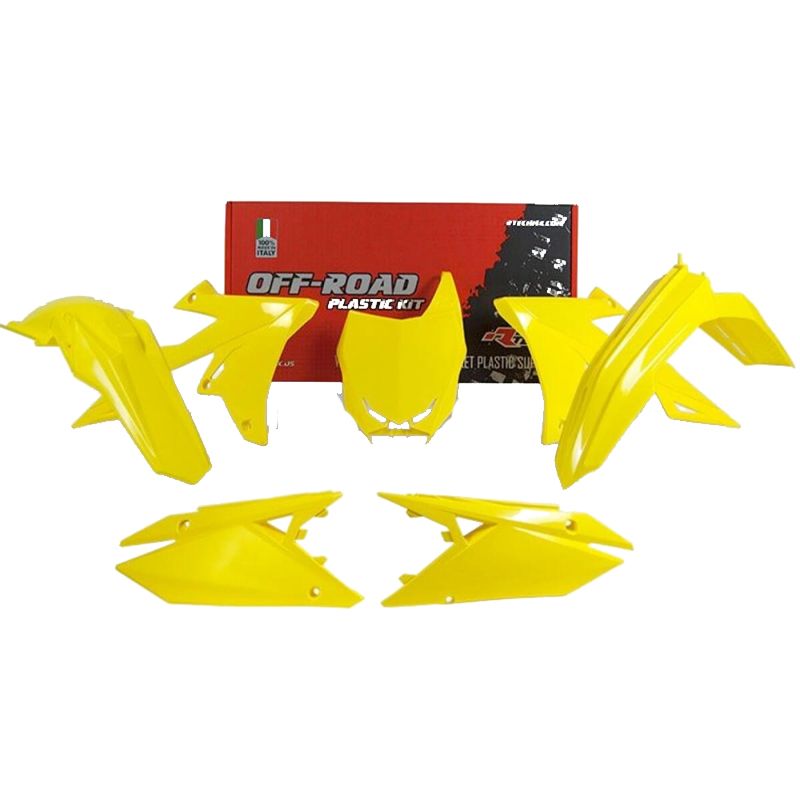 Kit plastiques R-tech 5 p Jaune RMZ