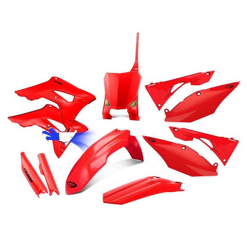 Kit plastiques CYCRA POWERFLOW ROUGE