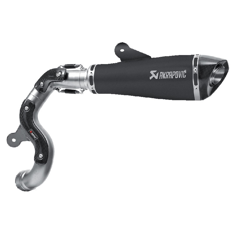 Image of Silencieux Akrapovic Titane noir embout carbone