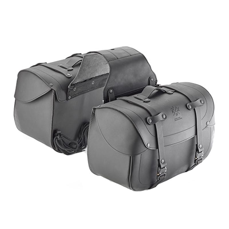 Image of Sacoches cavalières Kappa KMLW01 CUIR (2 x 28 LITRES)