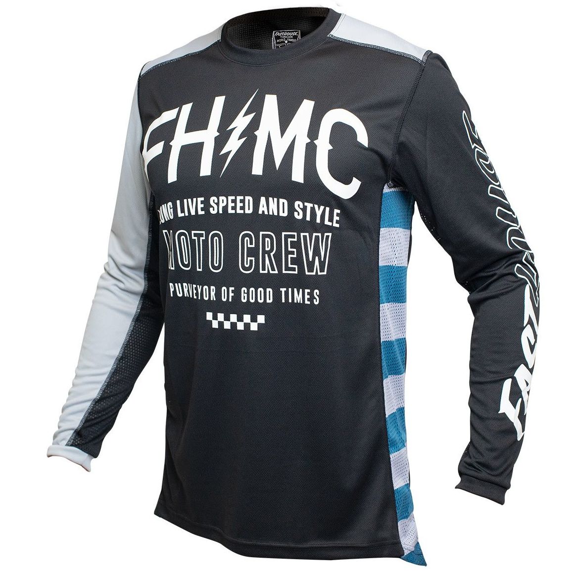 Image of Maillot cross FASTHOUSE GRINDHOUSE CYPHER BLACK/SILVER 2022