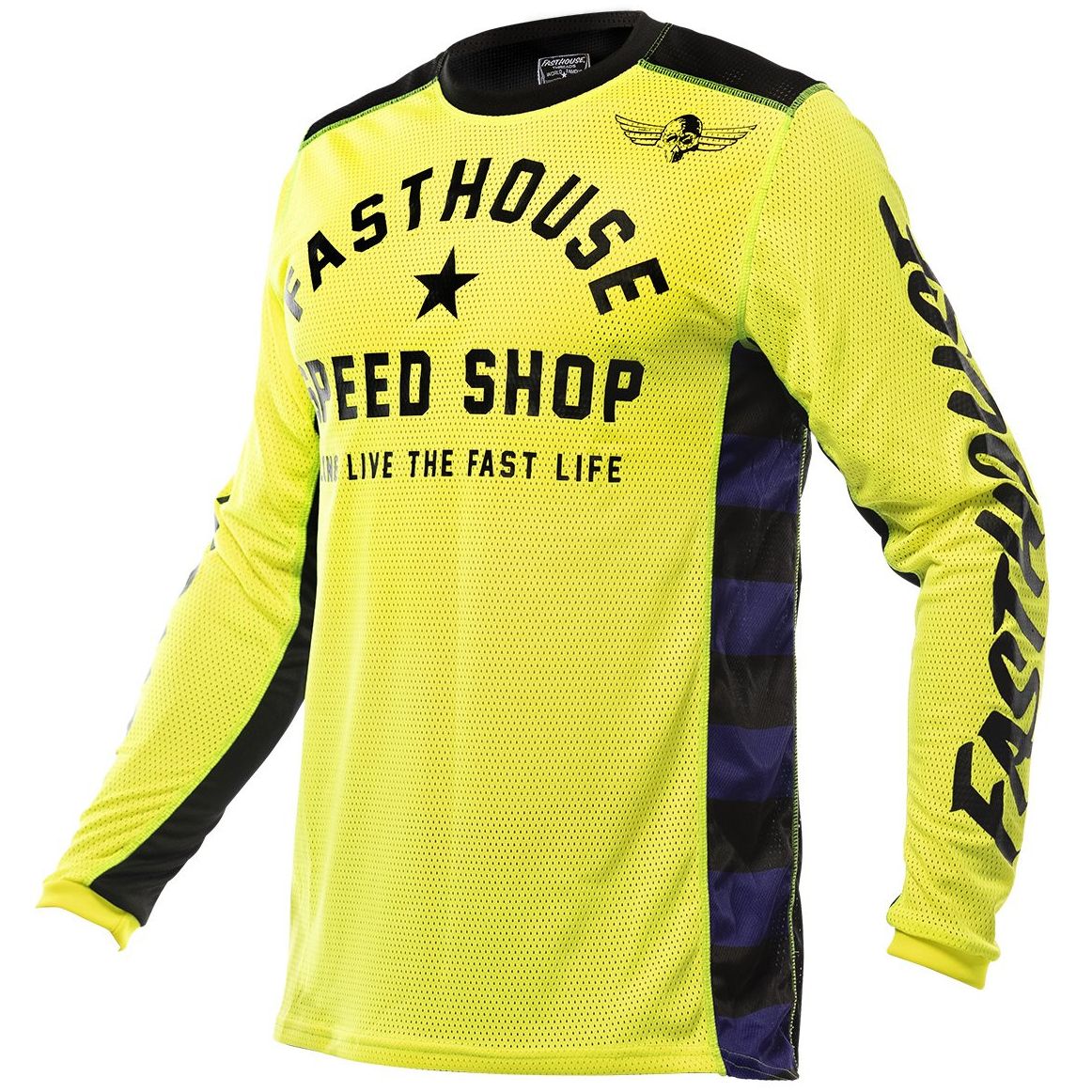 Image of Maillot cross FASTHOUSE ORIGINALS AIR COOLED HIGH VIZ/BLACK 2022