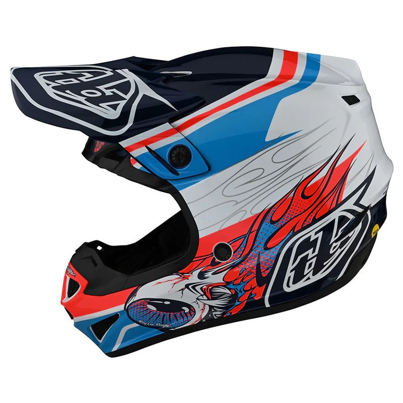 Image of Casque cross TroyLee design SE4 POLYACRYLITE SKOOLY YOUTH