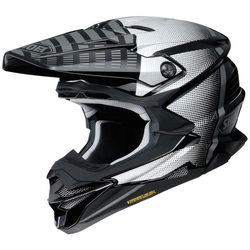 Casque Cross Shoei Vfx Wr Blazon Black Grey Tc 5 2019 Casque Cross