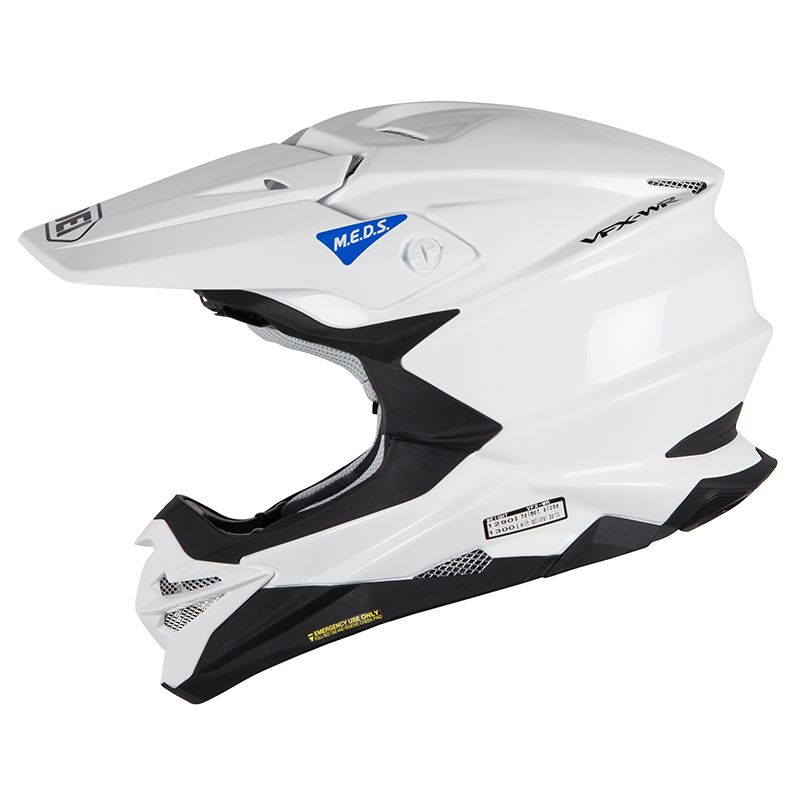 Casque Cross Shoei Vfx Wr White 2019 Casque Cross Motoblouzcom