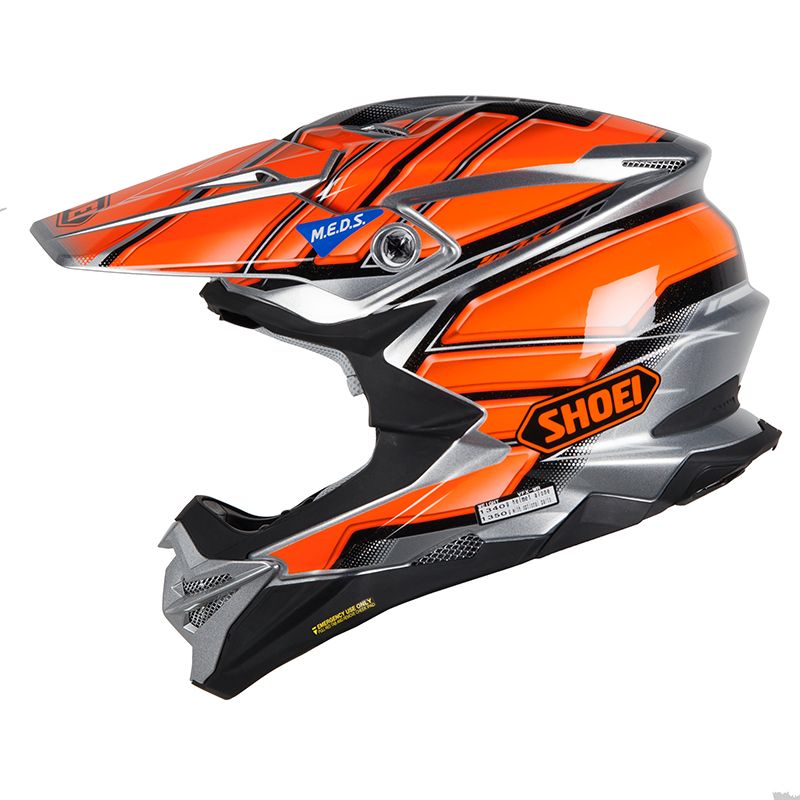 Casque Cross Shoei Vfx Wr Glaive Black Grey Orange Tc 8 2019
