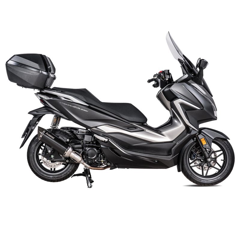 Silencieux Akrapovic acier noir embout carbone