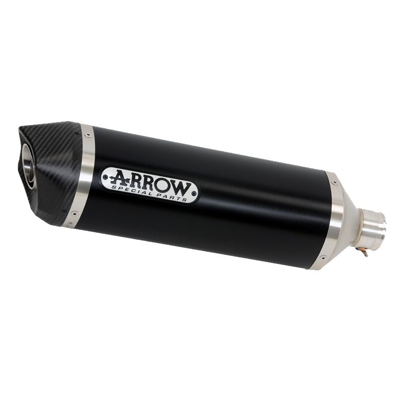 Image of Silencieux Arrow Aluminium Noir Race-tech embout carbone