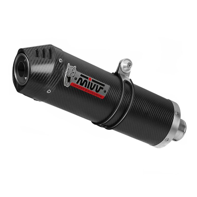 Silencieux Mivv Oval Carbone (extrémité en carbone)