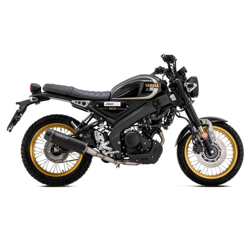 Silencieux Arrow REBEL NICHROM DARK EMBOUT CARBONE