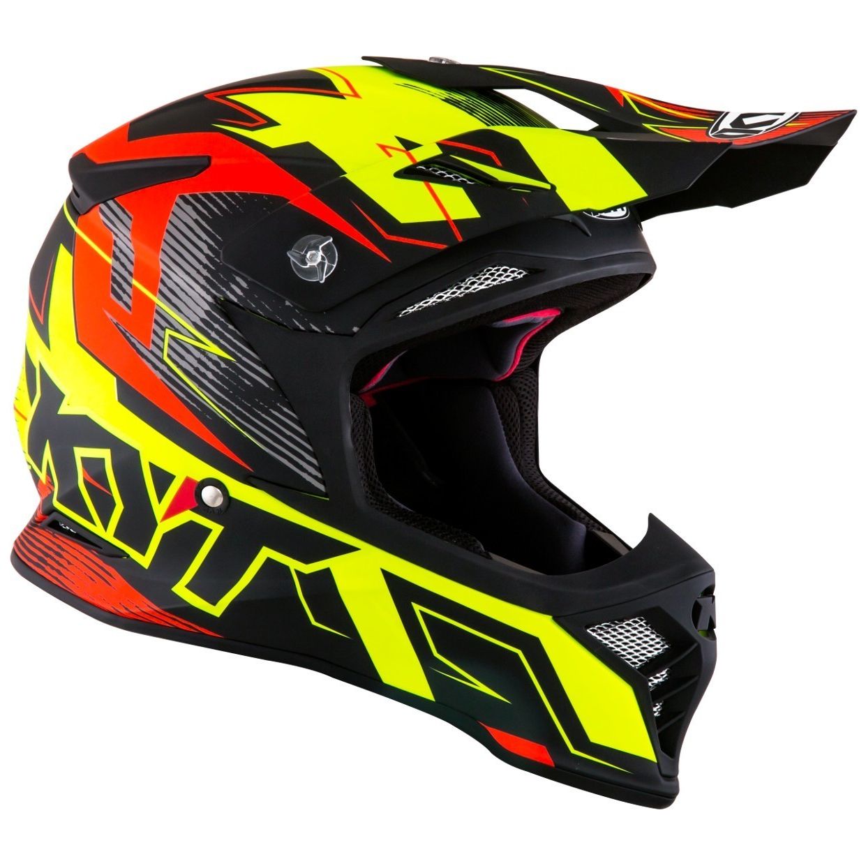 Casque cross KYT SKYHAWK - DIGGER - MATT YELLOW ORANGE 2021