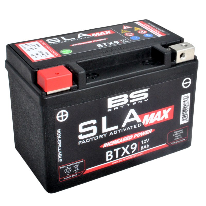 Batterie BS Battery SLA MAX YTX9-BS 300853 - Batteries & pièces ...