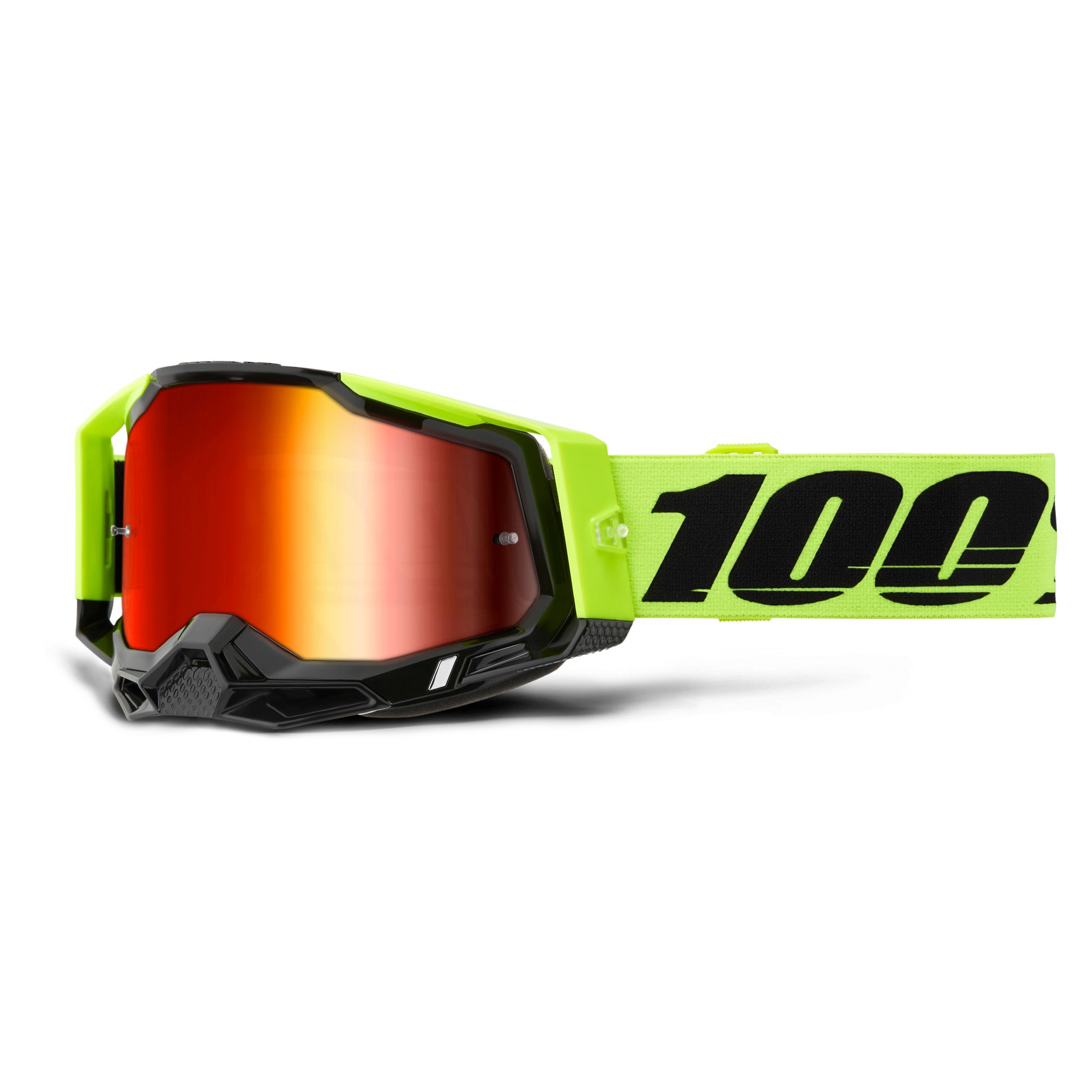 Masque cross 100% RACECRAFT 2 - IRIDIUM ROUGE 2024