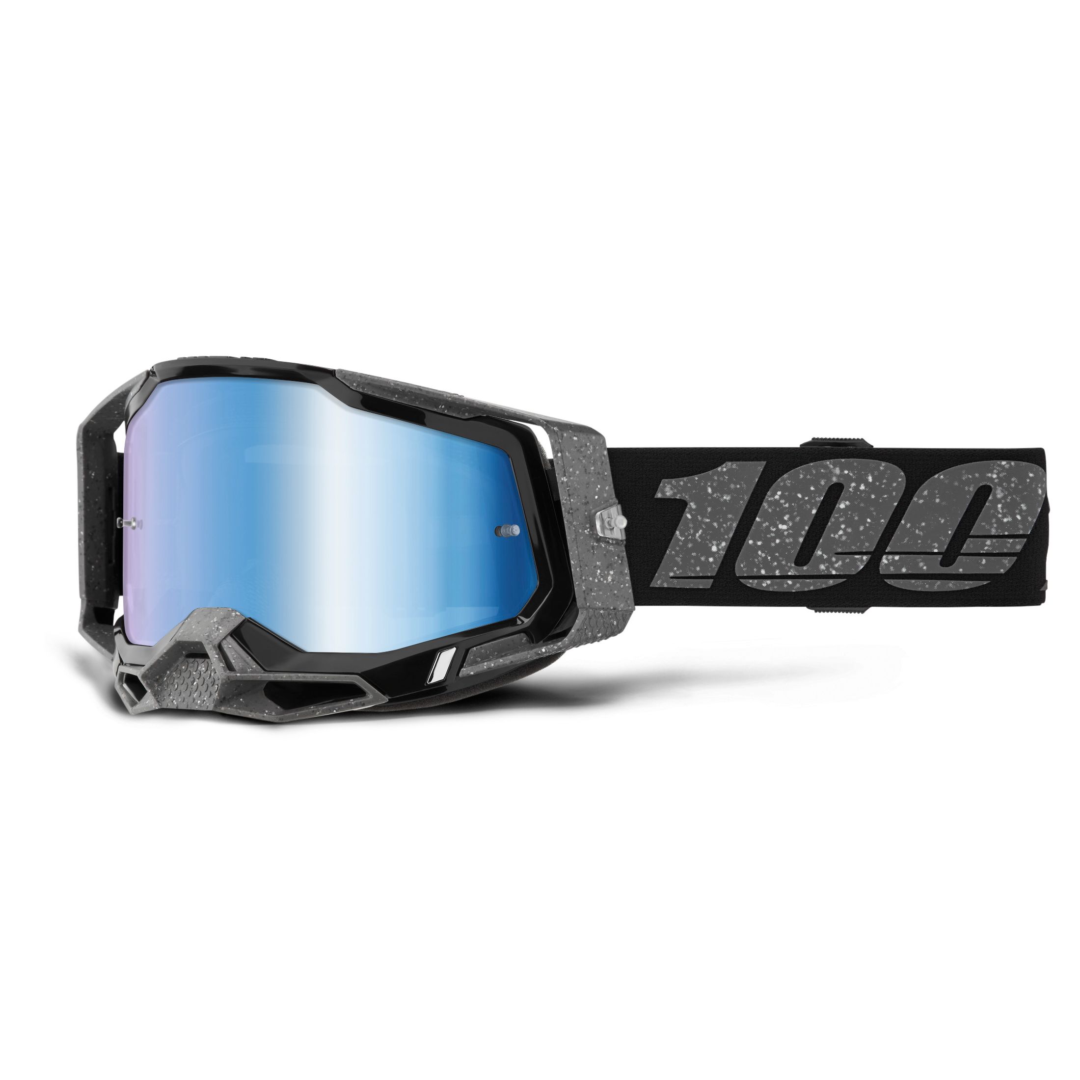 Masque cross 100% RACECRAFT 2 - KOS - IRIDIUM BLEU 2024
