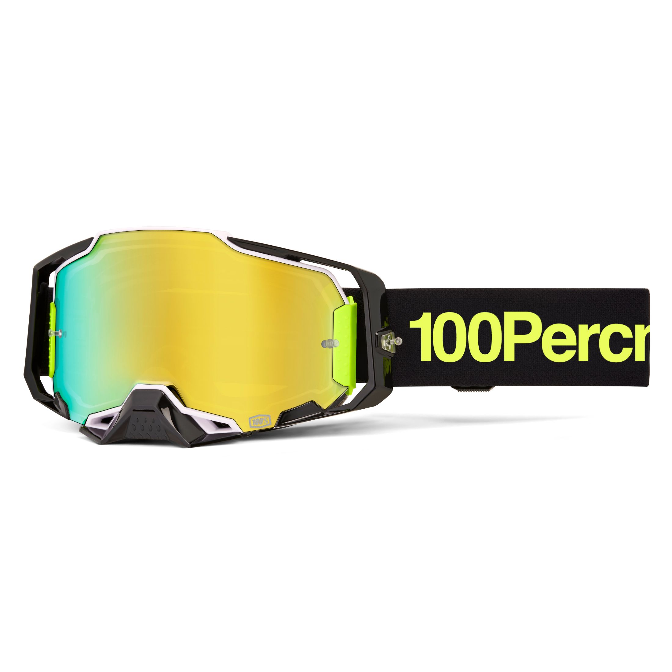 Masque cross 100% ARMEGA Orban - Ecran Mirror Gold 2025