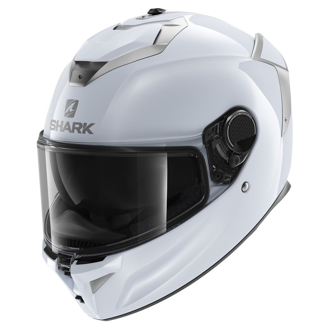 Image of Casque Shark SPARTAN GT BLANK WHITE SILVER GLOSSY