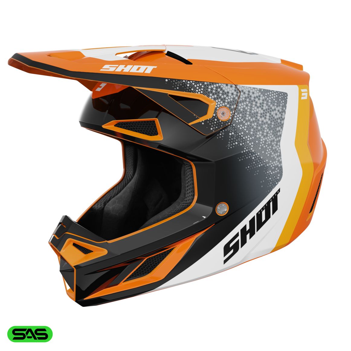 SHOT Casque cross Shot SPEED HYBRID 2025 — orange