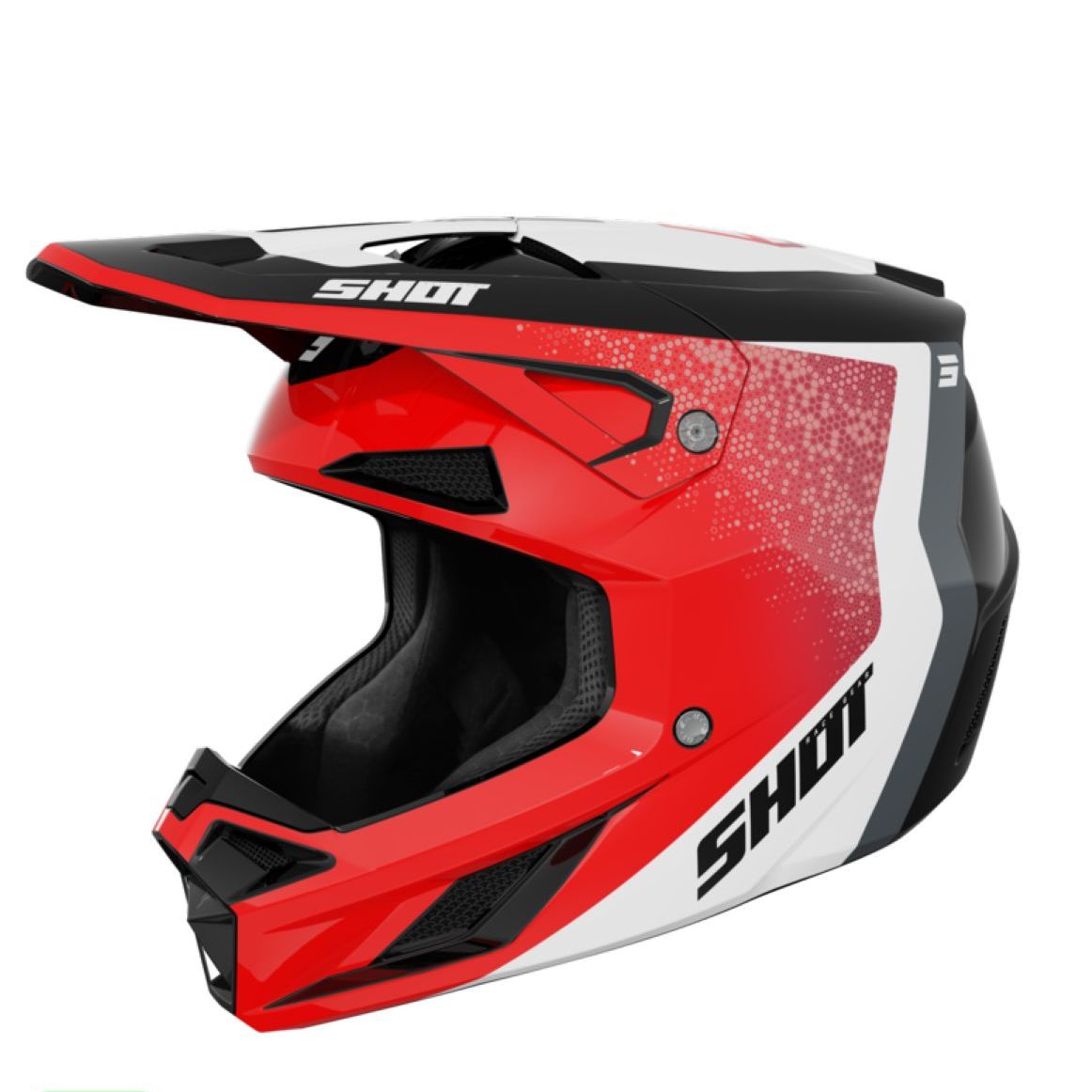SHOT Casque cross Shot SPEED HYBRID 2025 — rouge