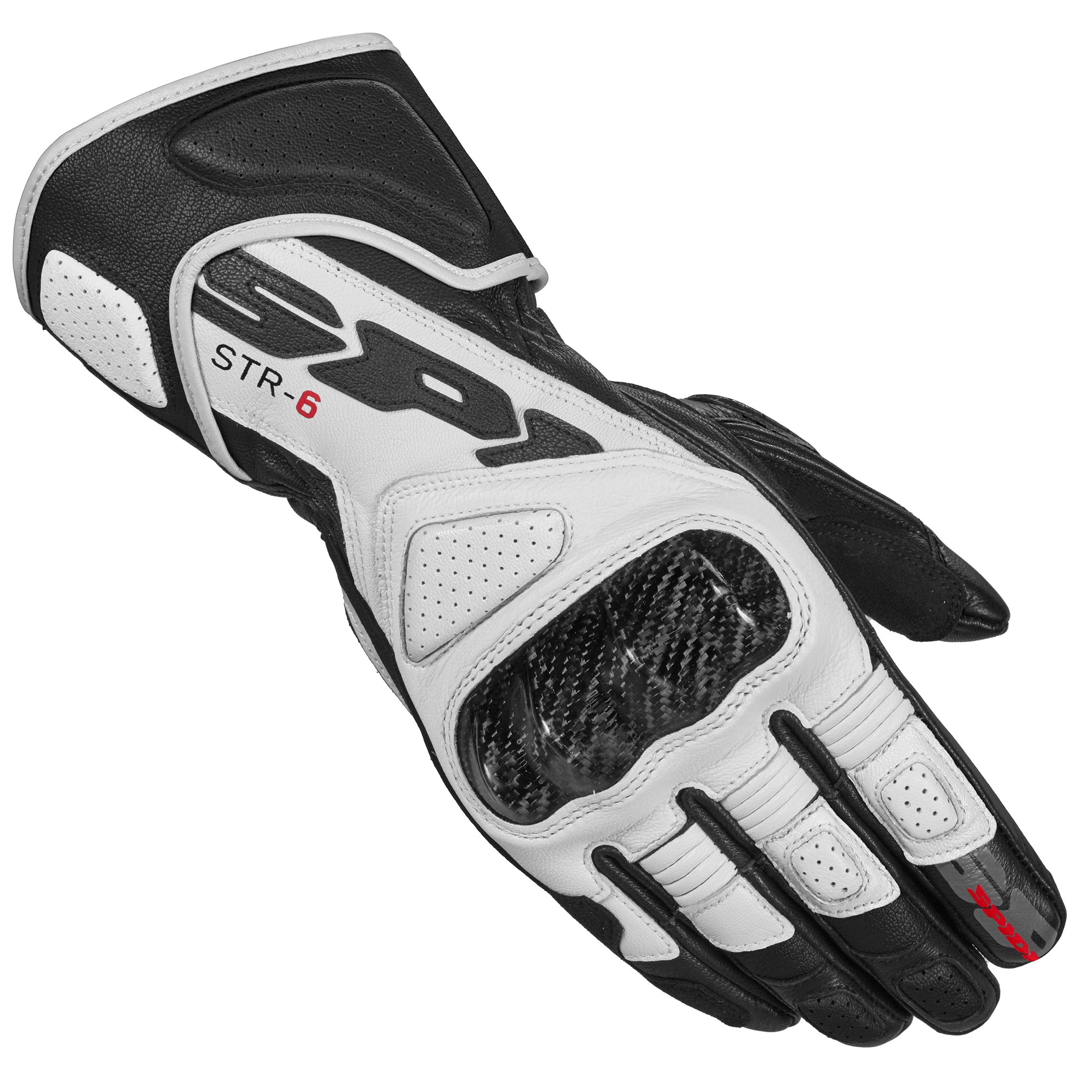 SPIDI Gants Spidi STR-6 — noir et blanc