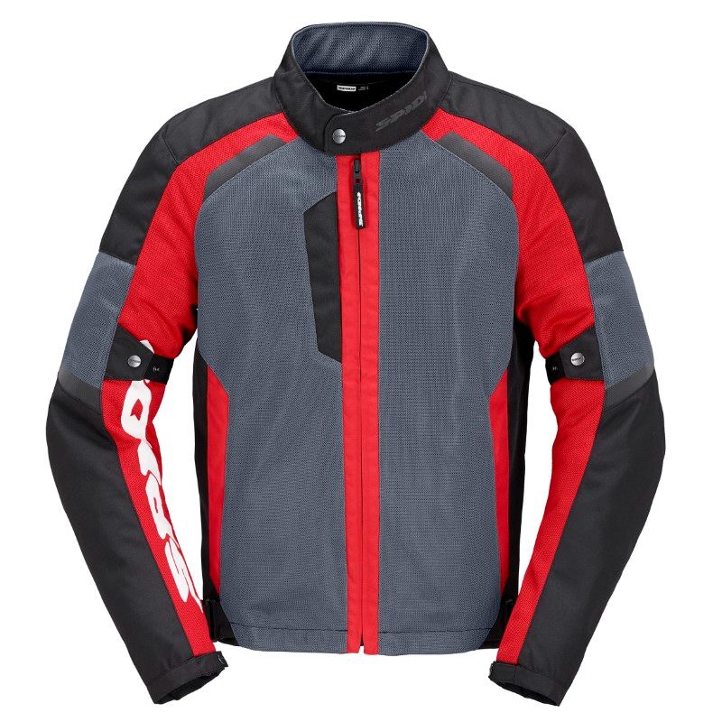 SPIDI Blouson Moto Spidi TEK NET — noir, gris et rouge