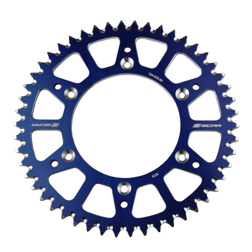 SCAR Couronne Scar KTM 65SX - 48 dents — bleu