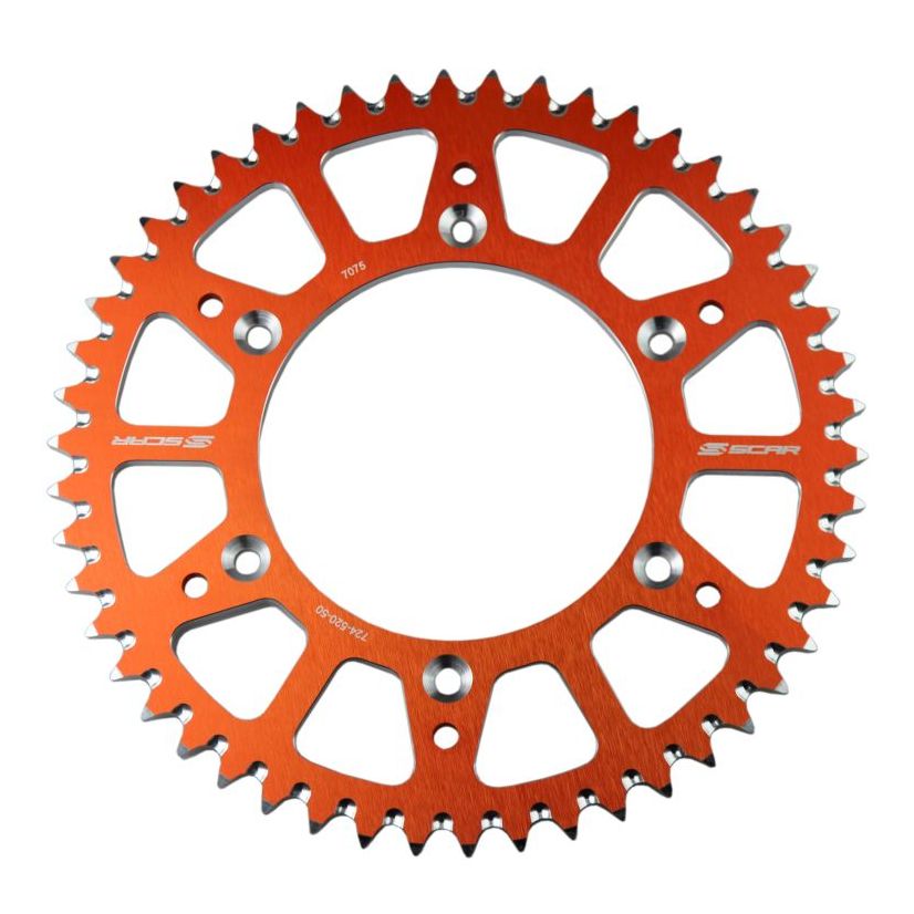 SCAR Couronne Scar KTM 85SX - 48 dents — orange