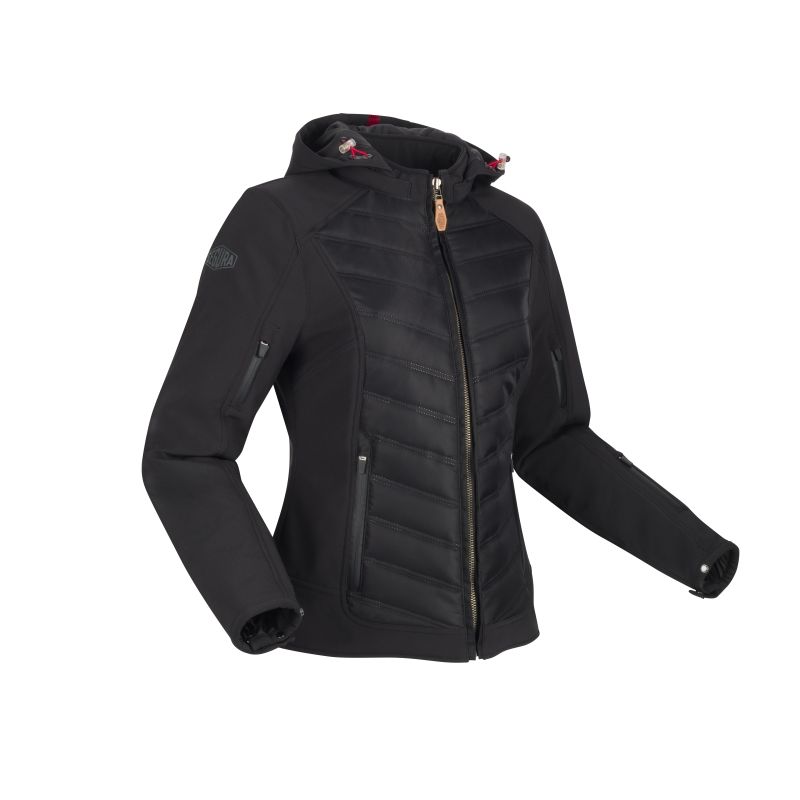 SEGURA Blouson Moto Segura LADY NATCHO 2 — noir et rouge