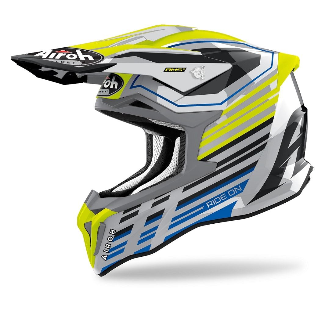 Image of Casque cross Airoh STRYKER - SHADED - YELLOW GLOSS 2022