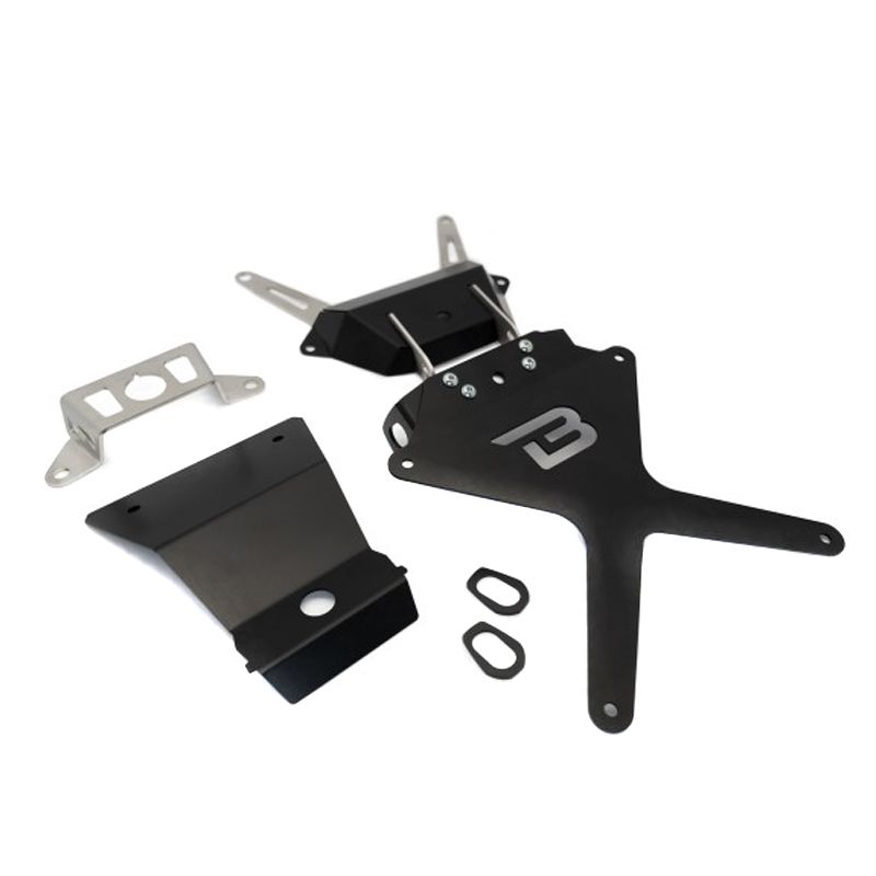 Support de plaque Barracuda Noir