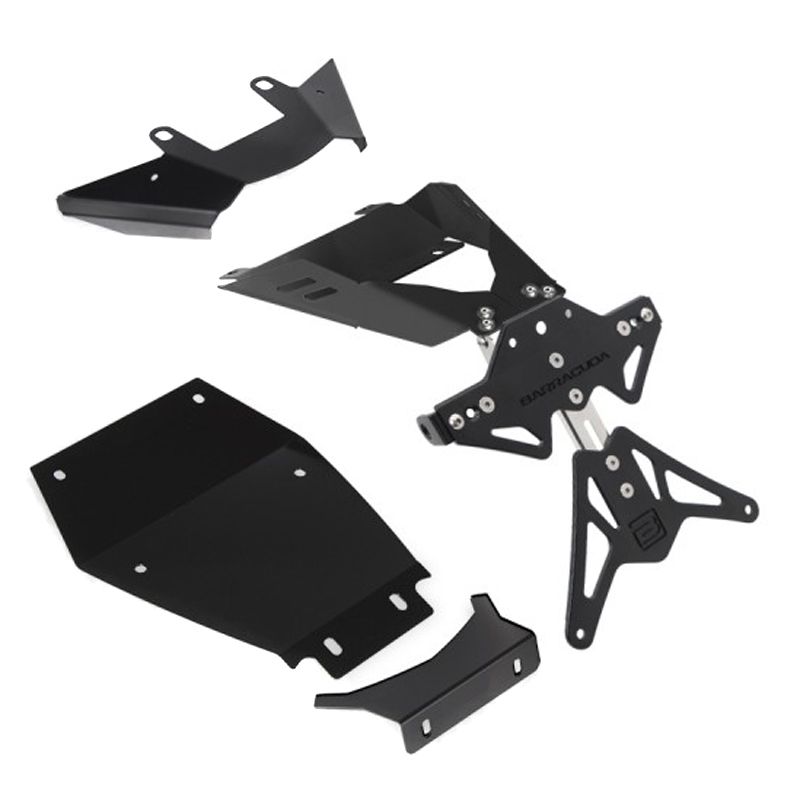 Support de plaque Barracuda Noir