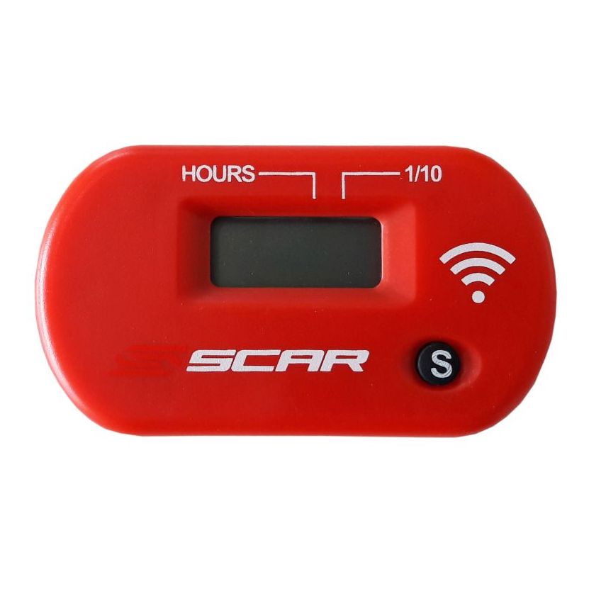 SCAR Compteur d'heures Scar sans fils — rouge